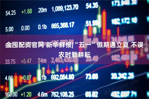金囤配资官网 新华鲜报|“五一”假期遇立夏 不误农时勤耕耘